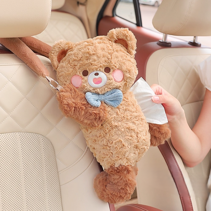 Cuddle Bear Plush Tissue Box