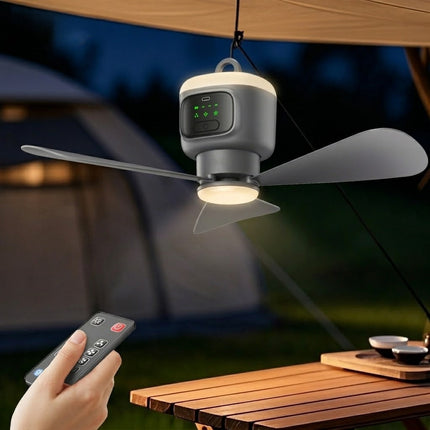 Home Cool Portable Rechargeable RC Hanging Fan Lamp