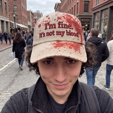 I'm Fine Not My Blood Funny Hat