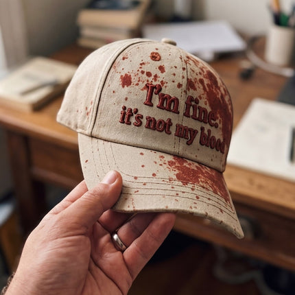 I'm Fine Not My Blood Funny Hat