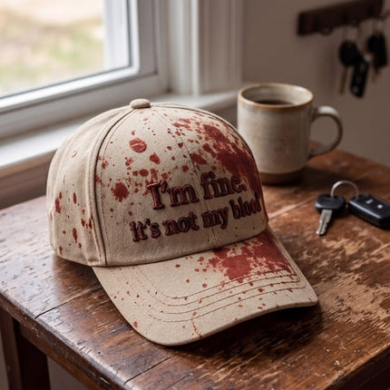 I'm Fine Not My Blood Funny Hat