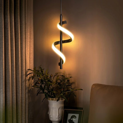 Spiral Minimal Ambient LED Wall Lamp