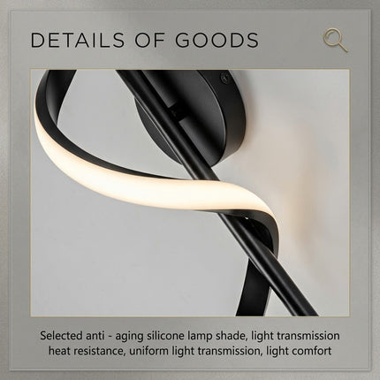 Spiral Minimal Ambient LED Wall Lamp