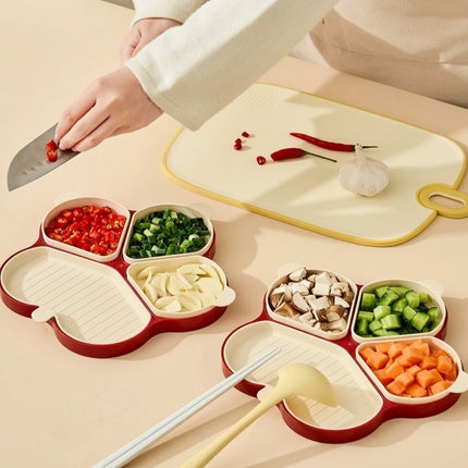 Flower-Shaped Divided Food Tray