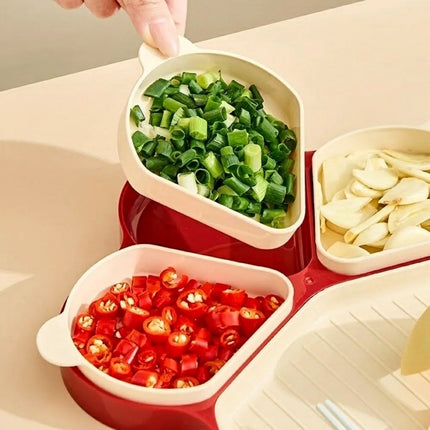 Flower-Shaped Divided Food Tray