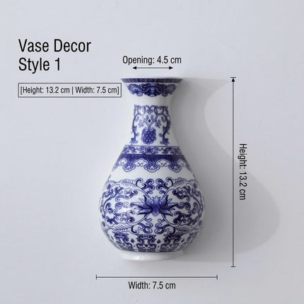 Vasello Blue Decorative Wall Mounted Vase