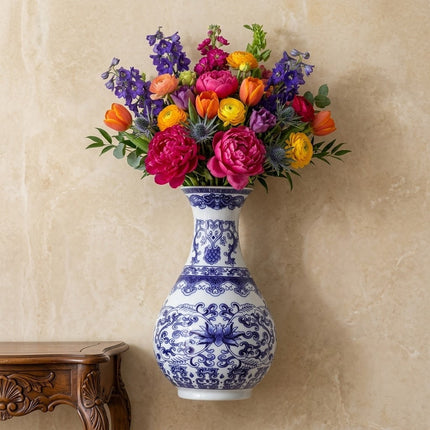 Vasello Blue Decorative Wall Mounted Vase
