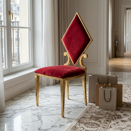 Luxury Stainless Steel Game Cards Dining Chair