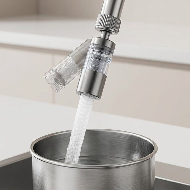 Multi-Angle Swivel Faucet Filter Adapter