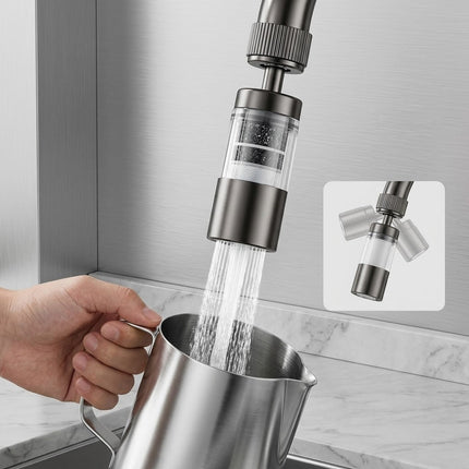 Multi-Angle Swivel Faucet Filter Adapter