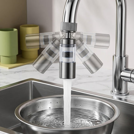 Multi-Angle Swivel Faucet Filter Adapter