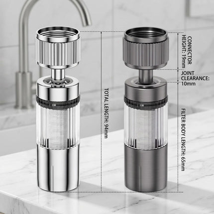 Multi-Angle Swivel Faucet Filter Adapter