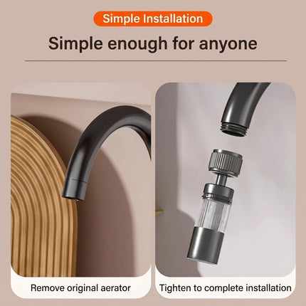 Multi-Angle Swivel Faucet Filter Adapter