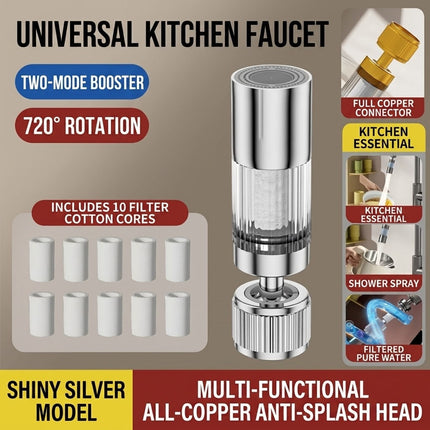 Multi-Angle Swivel Faucet Filter Adapter