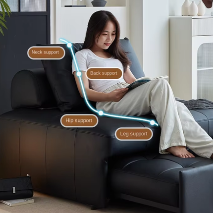 Luxury Pull-Out Leg Resting Retractable Ergonomic Sofa