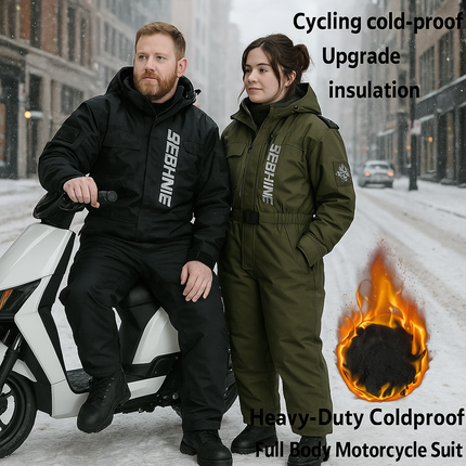 Heavy-Duty Coldproof Full Body Motorcycle Suit