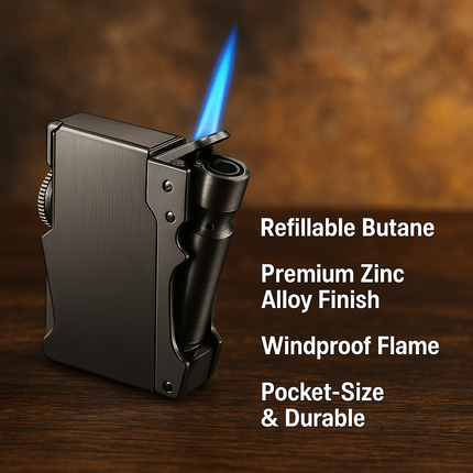 Fire Storm Metal Butane Lighter