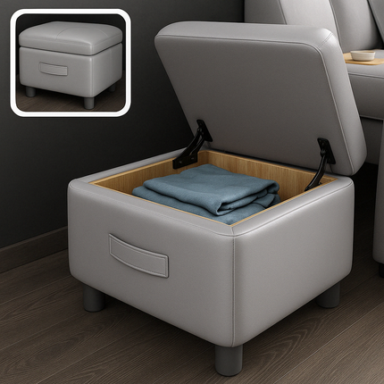 Massage System Smart Hidden Storage Leather Elegant Bed