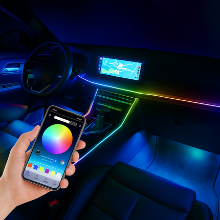 Bluetooth RGB Symphony Car Ambient Light Kit