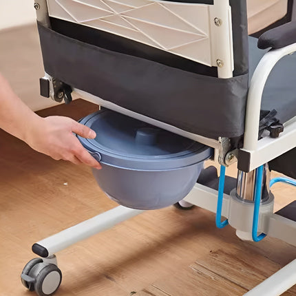 Height Adjustable Armrest Patient Transfer Mobility Chair