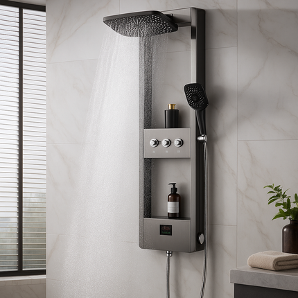 Smart Digital Display Elegant Rainfall Shower Set