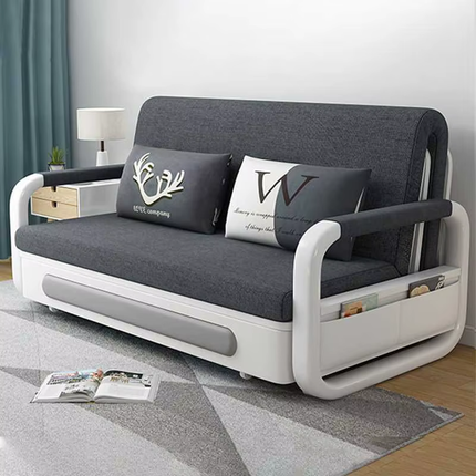 Modern Space-Saving Built-In Storage Sofa Bed