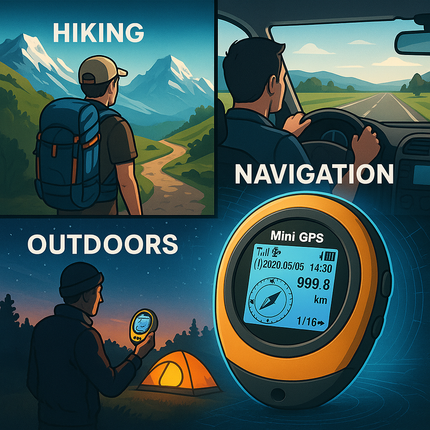 Compact Satellite GPS Navigator High-Precision Compass Tracker Device