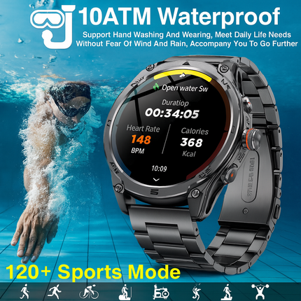 Advanced Sports GPS Waterproof Fitness Tracker Smartwatch