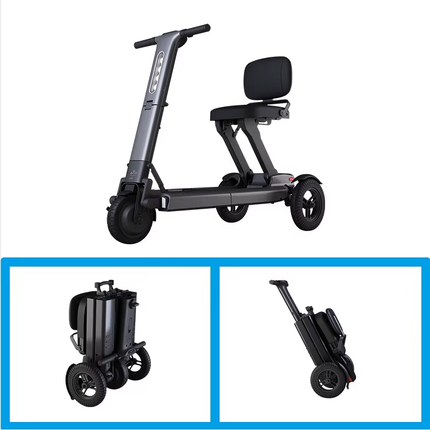 Tri-Wheel Foldable Padded Seat Electric Mobility Scooter