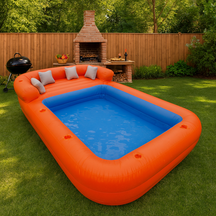 Giant Inflatable Sofa Pool Backyard Ultimate Relaxation Lounge