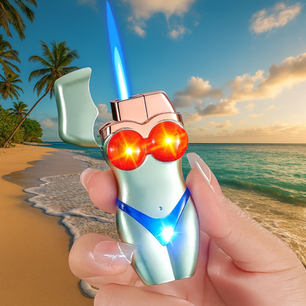 Glowing Bikini Windproof Jet Torch Lighter