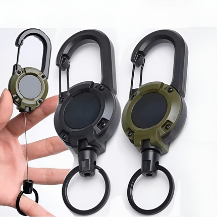 Trail Lock Anti-Lost Retractable Carabiner Keychain