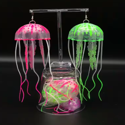 Dancing Jellyfish Long Tassel Earrings