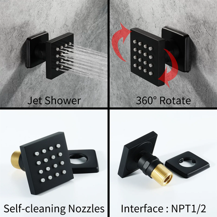 Rainfall Smart LED Music Shower System