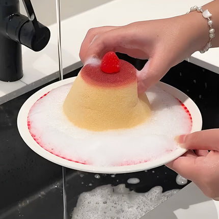Strawberry Caramel Pudding Cleaning Sponge