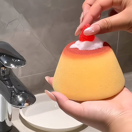 Strawberry Caramel Pudding Cleaning Sponge
