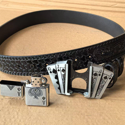 Kerosene Lighter Metal Buckle Belt
