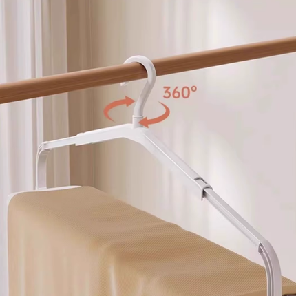 Fold Away Extendable Laundry Hanger Rack