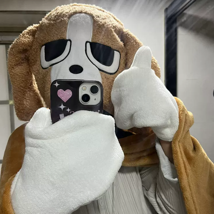 Sleepy Dog Hooded Wearable Blanket