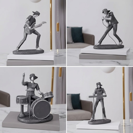 Abstract Rock'n Roll Resin Home Decor