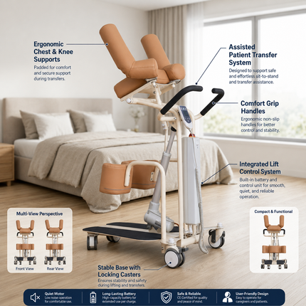 Easy Lift Patient Elderly Mobility Transfer Chair