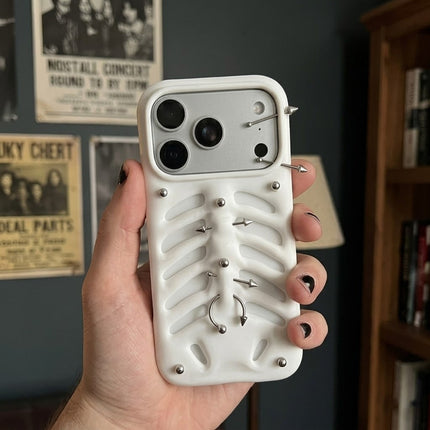 Gothic Ribcage Pierced Phone Case