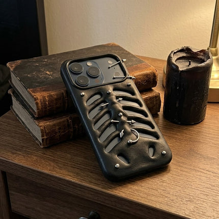 Gothic Ribcage Pierced Phone Case