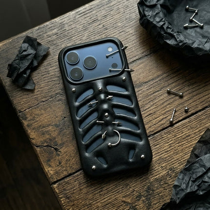 Gothic Ribcage Pierced Phone Case
