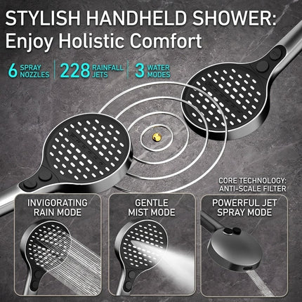Goccera Thermostatic Rainfall Multifunctional Shower System