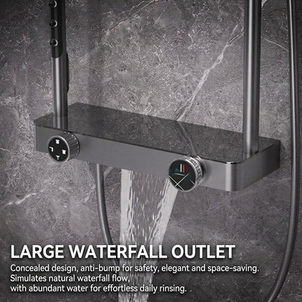 Goccera Thermostatic Rainfall Multifunctional Shower System