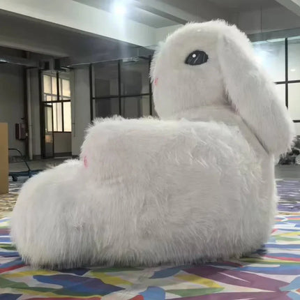 Giant Rabbit Cozy Plush Inflatable Sofa
