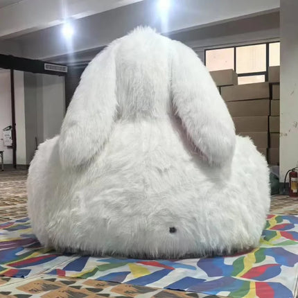 Giant Rabbit Cozy Plush Inflatable Sofa