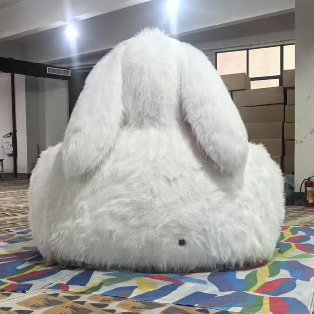 Giant Rabbit Cozy Plush Inflatable Sofa