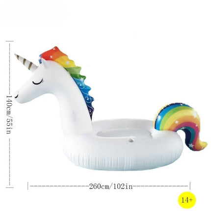 6 Person Huge Unicorn Pool Float Inflatable Giant Unicorn Swimming Pool Island